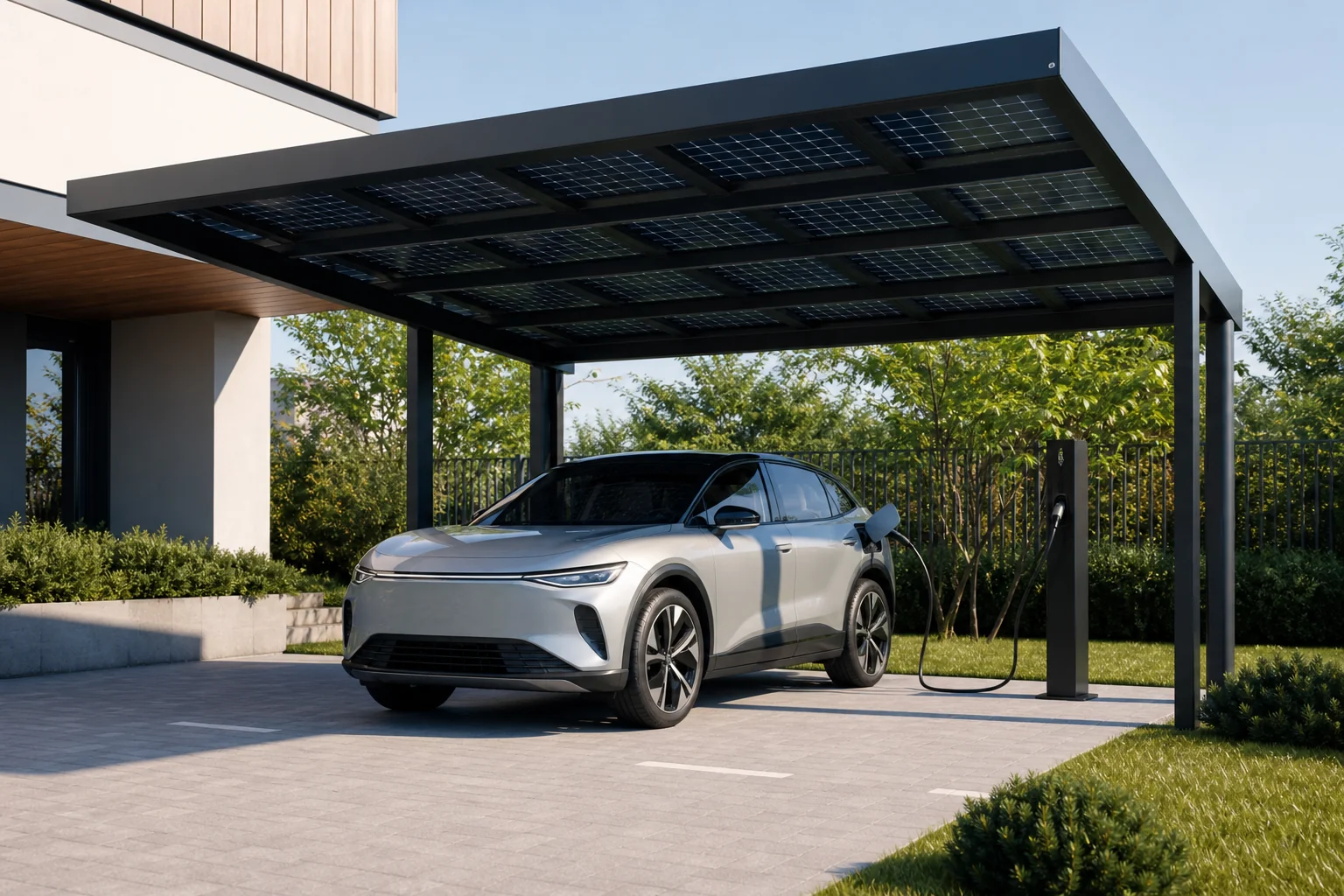 Carport solar si EV