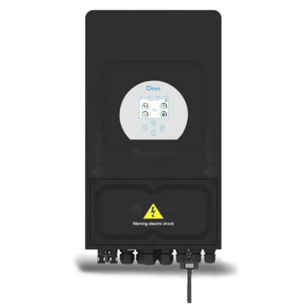 Invertor hibrid Deye SUN-6K-SG03LP1-EU, 6 kW, monofazat, LV, negru
