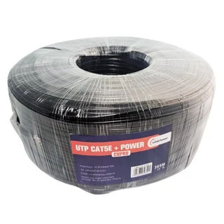 Cablu UTP CAT5E Cupru cu alimentare CCA LinkPower LINK-UTP+2-305, pret/305 m