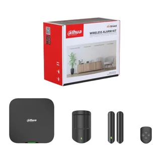 Sistem alarma wireless Dahua ART-ARC3800H-03-W2(868)-B, WiFi/LAN, 868 MHz, 150 zone, aplicatie mobila, detector PIR, negru