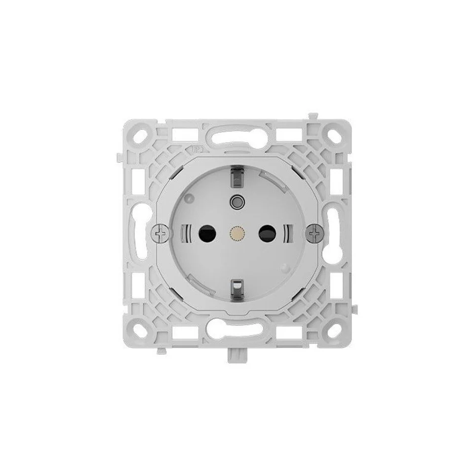 Priza modulara cu impamantare Ajax OutletCore basic type F, 250V, 16A, IP20