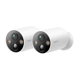 Set camere supraveghere wireless IP WiFi TP-Link Starlight TAPO C425(2-PACK), 4 MP, IR 15 m, microfon si difuzor, slot card, control prin aplicatie, 10000 mAh, detectie smart, baza magnetica