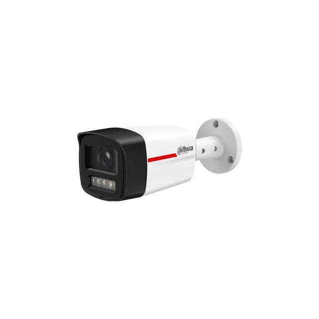 Camera supraveghere IP exterior Dahua WizSense WizColor IPC-HFW2249TL-S-LED-0360B-PROX, 2 MP, 3.6 mm, lumina calda 30 m, microfon dual, slot card, PoE