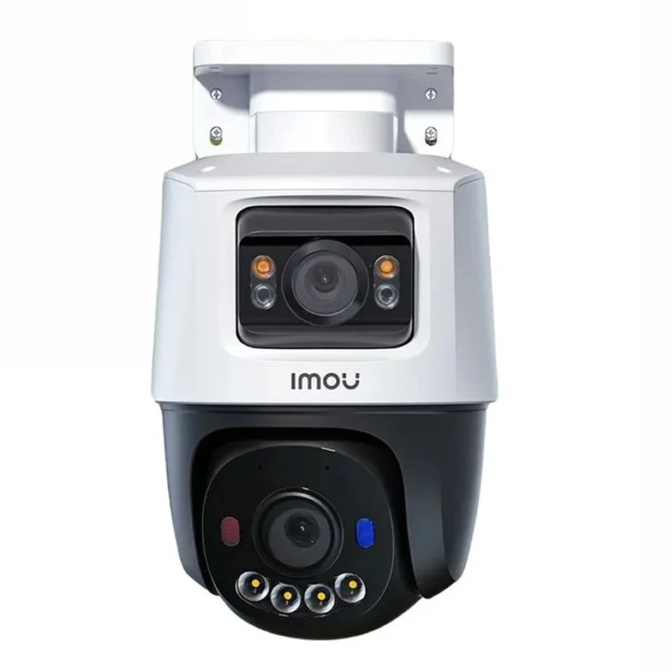Camera supraveghere IP Dome rotativa exterior cu lentila duala PT Imou Active Deterrence IPC-PS70FP-10M0, 5 + 5 MP, 3.6 mm, IR 30 m, microfon si difuzor, slot card, detectie om / vehicul,…