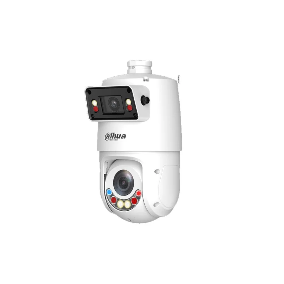 Camera supraveghere rotativa panoramica IP Speed Dome PTZ cu lentila si iluminare duala Dahua X-Spans Active Deterrence SDT4E425-4F-GB-A-PV1-S2, 2 x 4MP, 2.8 mm + 5-125 mm, IR/lumina cald…