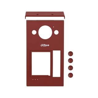 Panou frontal pentru videointerfon de exterior Dahua VTM58, aluminiu, rosu inchis