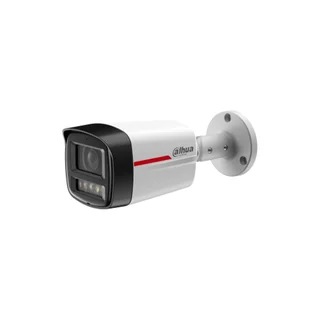 Camera supraveghere exterior IP Dahua WizColor WizSense IPC-HFW2649TL-S-LED-0280B-PRO, 6 MP, 2.8 mm, Lumina calda 50 m, microfon, slot card, PoE