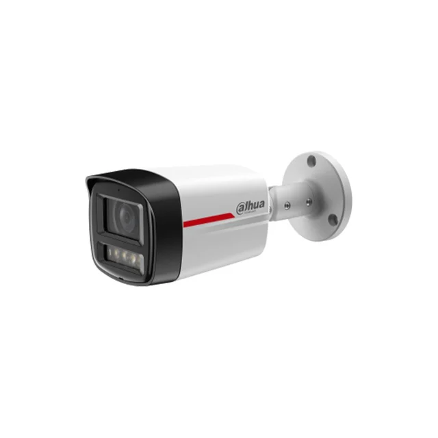 Camera supraveghere exterior IP Dahua WizColor WizSense IPC-HFW2649TL-S-LED-0280B-PRO, 6 MP, 2.8 mm, Lumina calda 50 m, microfon, slot card, PoE