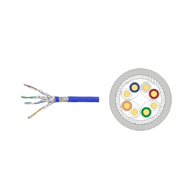 Cablu S/FTP Cat.7 LinkPower LINK-S/FTP7 -LSOH, cupru, AWG 23, pret / 305 m