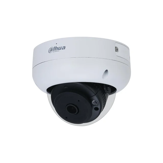 RESIGILAT - Camera supraveghere IP Dome Dahua WizSense IPC-HDBW3441R-AS-P-0210B, 4 MP, IR 15 m, 2.1 mm, slot card, PoE, microfon