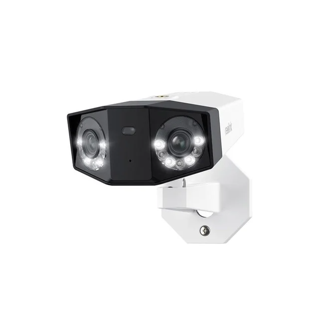 Camera supraveghere panoramica IP Reolink Duo 3 P750, 16 MP, IR / lumina alba 30 m, 2.8 mm, PoE, microfon, difuzor, slot card, detectie persoane / vehicule / animale