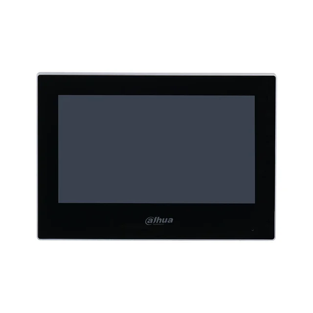 Videointerfon de interior IP Dahua VTH2621G-WP, 7 inch, PoE, aparent, negru
