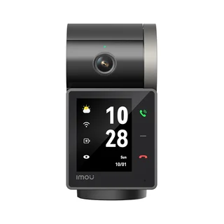Camera supraveghere wireless IP WiFi Imou Rex VT Pro Active Deterrence IPC-S2VBP-5M0WR, 5 MP 3K, 3.6 mm, IR 20 m, ecran 2.4 inch, acumulator 2000 mAh, intercom, microfon si difuzor, slot car