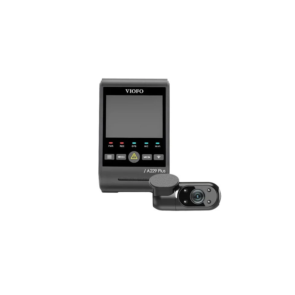 RESIGILAT - Camera auto WiFi dual band fata/interior Viofo A229 PLUS 2CH-IR, 5MP + 2 MP, 2.4 - 5 GHz, GPS Logger, Night Vision, IR, control vocal, slot card