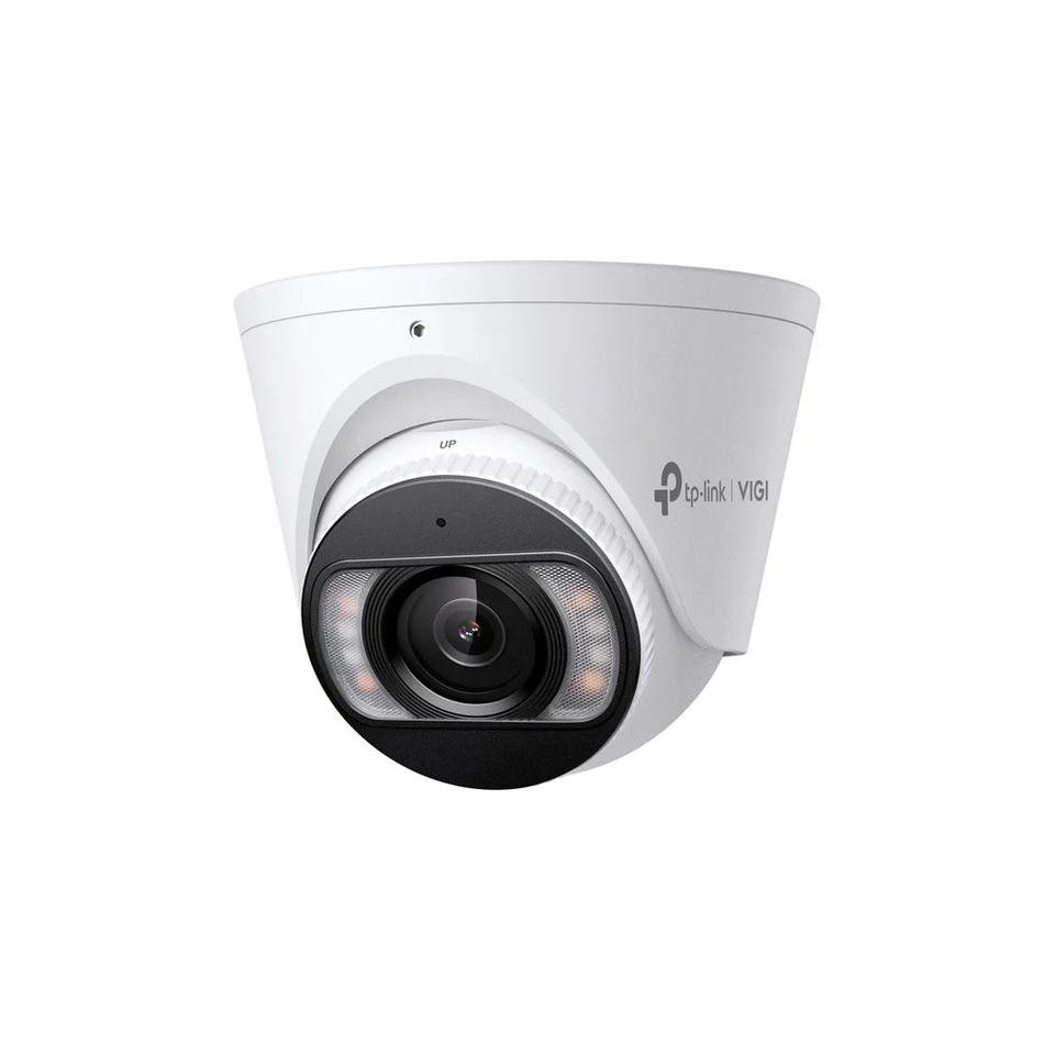 Camera supraveghere IP Dome cu iluminare duala TP-Link VIGI InSight S485PI, 8 MP, 4 mm, IR/lumina alba 30 m, microfon si difuzor, slot card, PoE