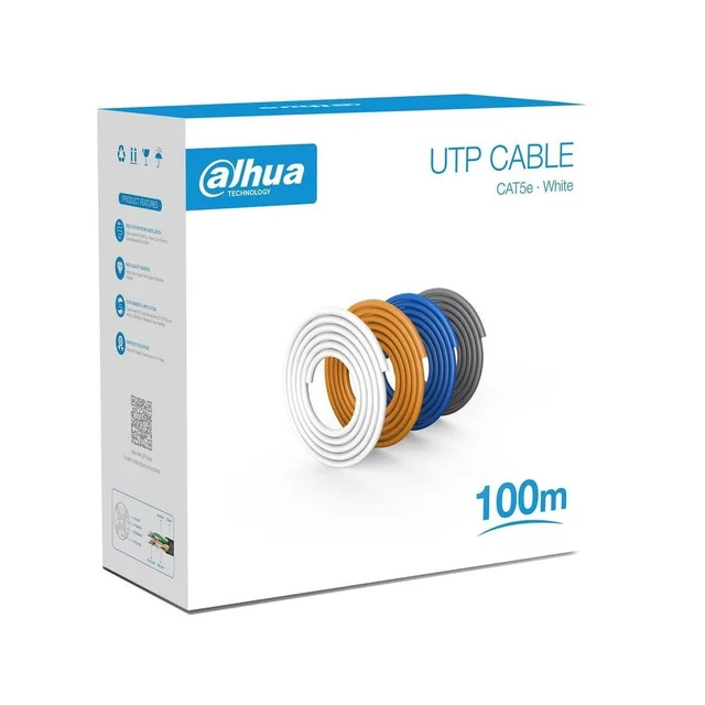 Cablu UTP CAT5e Dahua PFM920I-5EU-U, cupru, 100 metri
