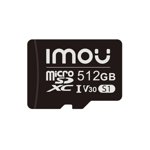 Card de memorie MicroSDXC Imou ST2-512-S1, 512 GB, V30, U3, Clasa 10, recomandat pentru supraveghere IP