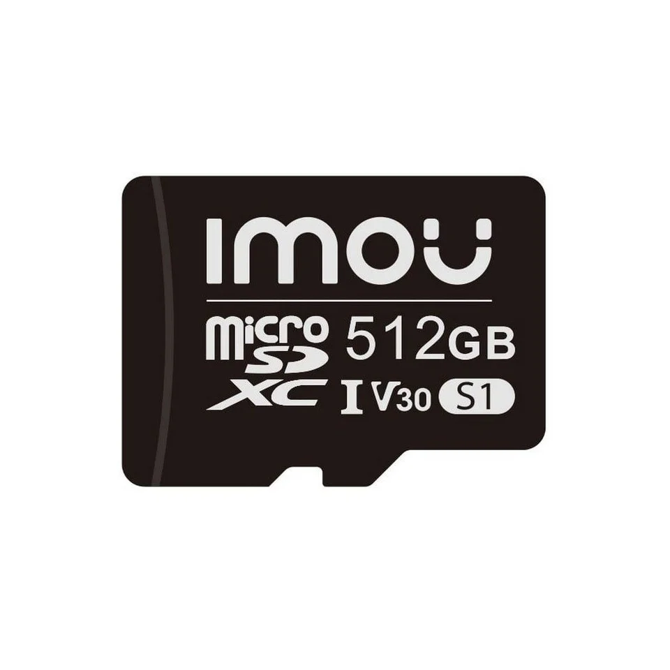 Card de memorie MicroSDXC Imou ST2-512-S1, 512 GB, V30, U3, Clasa 10, recomandat pentru supraveghere IP