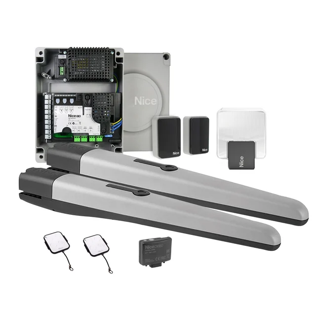 RESIGILAT - Kit automatizare poarta batanta Nice TOONA4024BDKCE, 500 Kg/canat, 3 m/canat, 24 V