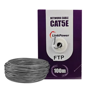 Cablu FTP CAT5E Cupru LinkPower LINK-FTP-100, pret/100 m, gri