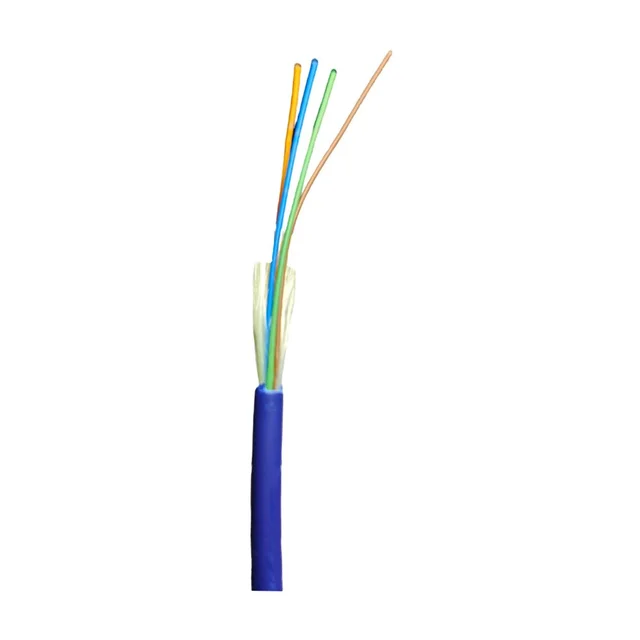 Cablu fibra optica interior LinkPower LINK-MONOFIBER4, 4 fibre, albastru, 300 metri