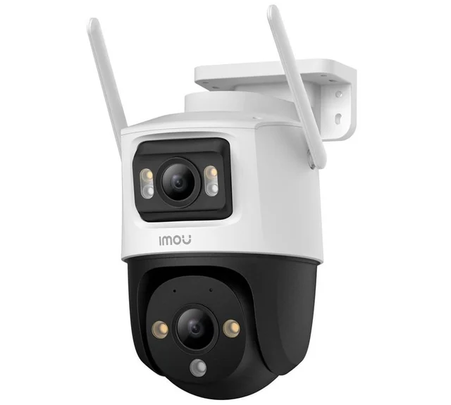Camera supraveghere IP WiFi cu lentila duala Imou Cruiser Dual PT Full-Color IPC-S7XP-10M0WED, 5+5 MP, 2x 3.6 mm, IR/lumina alba 30 m, microfon si difuzor, slot card, auto smart tracking