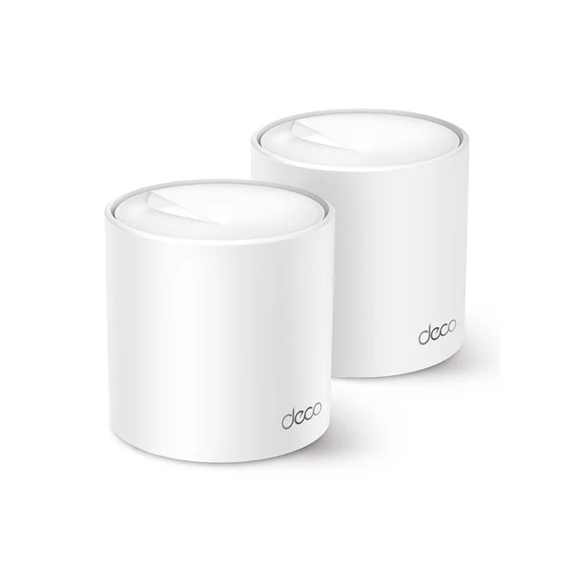 Sistem Mesh Gigabit dual-band WiFi 6 TP-Link Deco X50, 2.4-5 GHz, 2402 Mbps, 150 dispozitive, 2 bucati