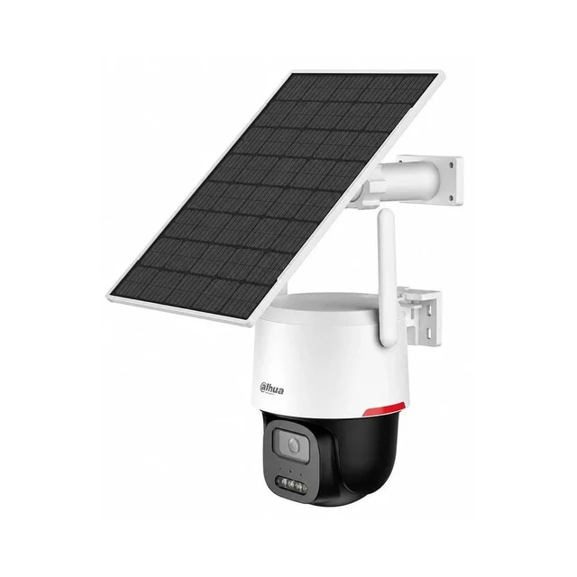 Camera supraveghere rotativa 4G PT cu panou solar Dahua Apollo Full Color AOV BP3EW-4GP, 3 MP, 3.6 mm, lumina alba 20 m, detectie persoane si vehicule, 36 Wh, microfon si difuzor, panou s…
