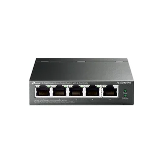 Switch 5 porturi Gigabit TP-Link TL-SG105PE, 10/100/1000 Mbps, PoE, fara management