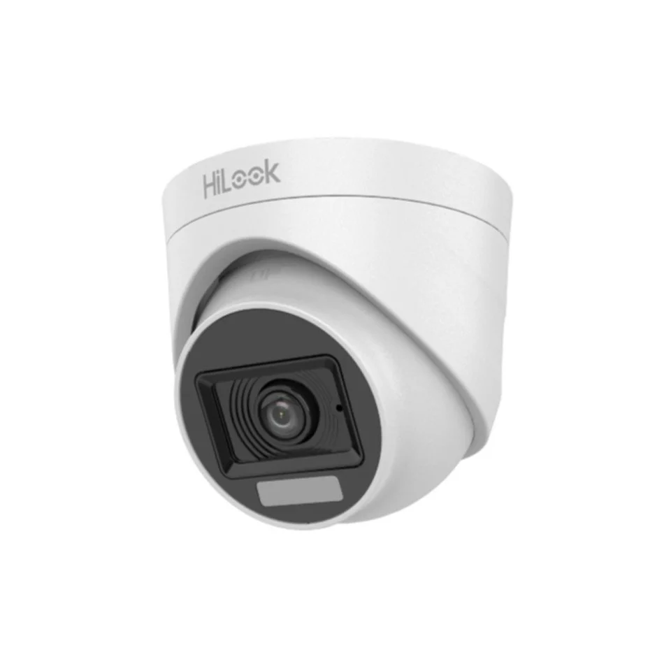 Camera supraveghere Dome cu iluminare duala  Hikvision HiLook THC-T127-LPC, 2 MP, 2.8 mm, IR/ lumina alba 20m