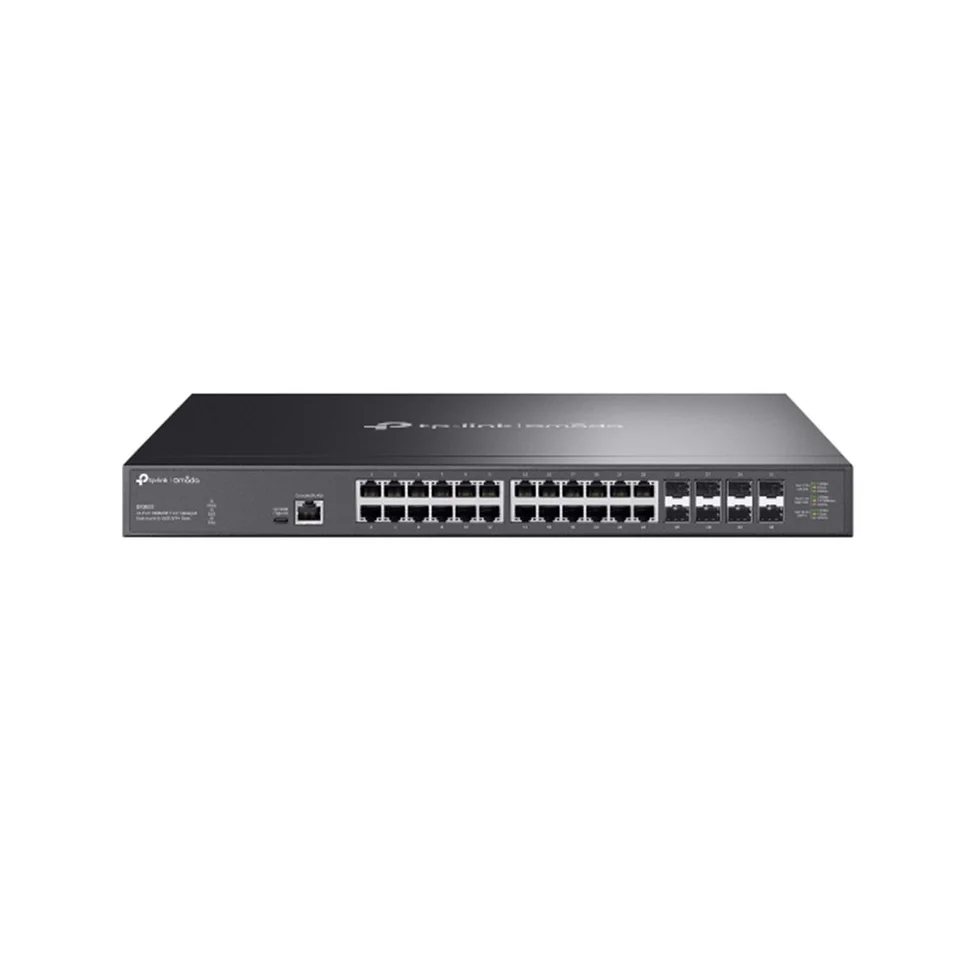 Switch rackabil Gigabit cu 24 porturi Omada TP-Link SX3832, 8x 1/10GE MAC 32 K, 640 Gbps, cu management