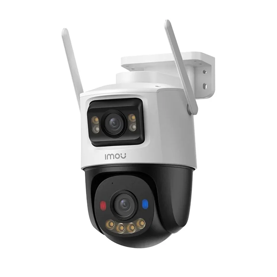 Camera supraveghere IP WiFi rotativa PT cu lentila duala Imou Cruiser Dual 2 Pro Aurora Active Deterrence IPC-S7XFP-8U0WED, 4 + 4 MP, 2 x 3.6 mm, IR/lumina alba 30 m, microfon si difuzor,…