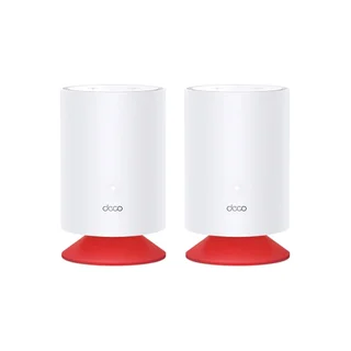 Sistem Mesh wireless Dual-Band Gigabit TP-Link DECO VOICE X20 2PK, 2.4/5 GHz, WiFi 6, 1Gbps, MU-MIMO, microfon