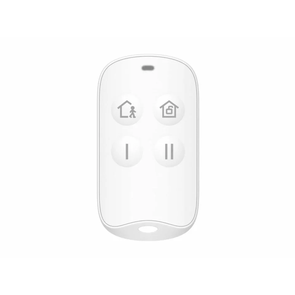 Telecomanda wireless alarma Hikvision HiLook ALARM-KF201-WE, 4 butoane, tip breloc, 868MHz, anti-bruiaj