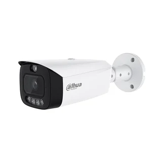 Camera supraveghere IP exterior cu iluminare duala Dahua WizSense TiOC Active Deterrence IPC-HFW3649T1-AS-PV-PRO, 6 MP, 3.6 mm, microfon dual si difuzor, IR 60 m, lumina alba 50 m, WizColor,