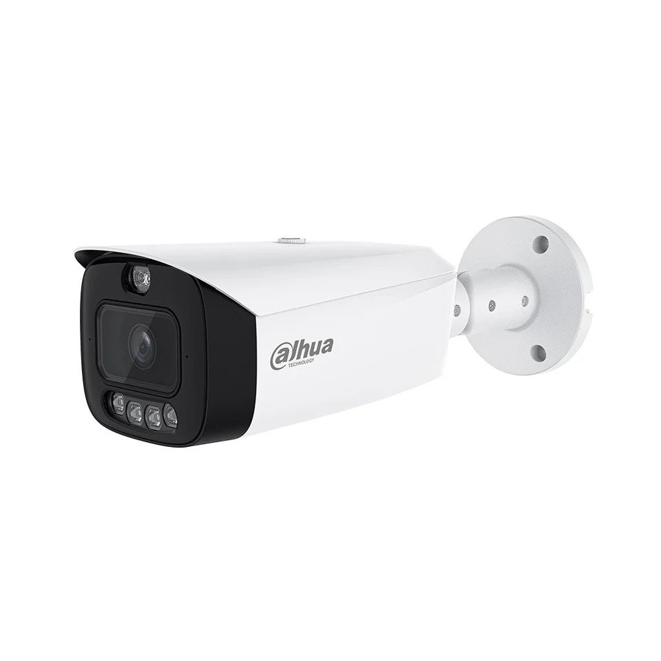 Camera supraveghere IP exterior cu iluminare duala Dahua WizSense TiOC Active Deterrence IPC-HFW3649T1-AS-PV-PRO, 6 MP, 3.6 mm, microfon dual si difuzor, IR 60 m, lumina alba 50 m, WizCol…