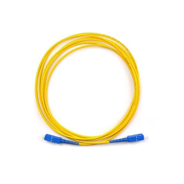 Patch cord fibra optica LinkPower LINK-SINGLE1, SC-SC, 1m, galben