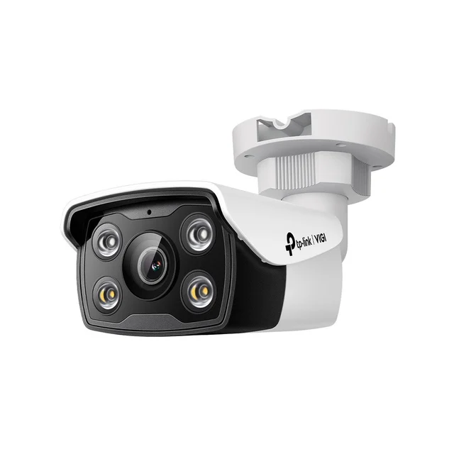 Camera supraveghere IP exterior TP-Link Full Color VIGI C350, 5 MP, 2.8 mm, IR/Lumina alba 30 m, clasificare si analiza om/vehicul, slot card, active defense, microfon si difuzor, vizuali…