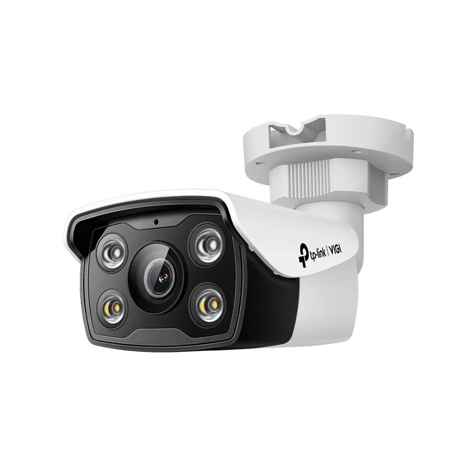 Camera supraveghere IP exterior TP-Link Full Color VIGI C350, 5 MP, 2.8 mm, IR/Lumina alba 30 m, clasificare si analiza om/vehicul, slot card, active defense, microfon si difuzor, vizuali…