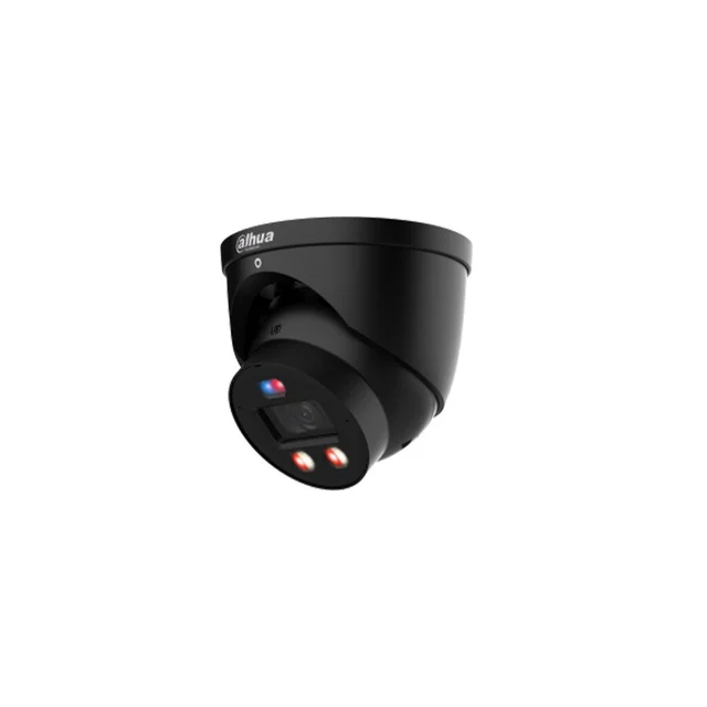 Camera supraveghere IP Dome cu iluminare duala Dahua WizSense IPC-HDW3449H-AS-PV-PRO, 4 MP, lentila 2.8mm, IR/lumina calda 30 m, microfon si difuzor, alarma, lumina avertizare, slot card,…
