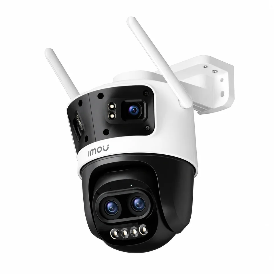 Camera supraveghere rotativa panoramica PT IP WiFi6 cu iluminare duala Imou Cruiser Pano Z Full Color AOR IPC-S76DP-13M0N, 4MP+5MP, 3.6 + 2.8- 12 mm, IR/lumina alba maxim 56 m, microfon/d…