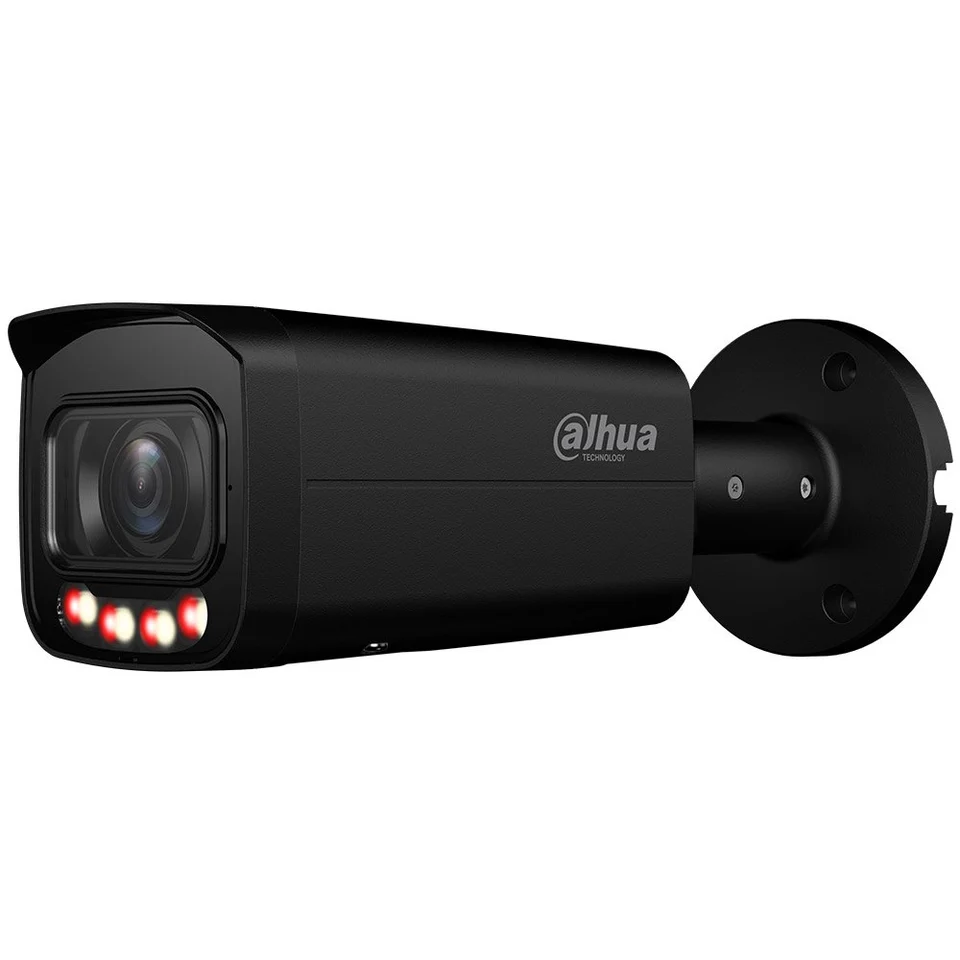 Camera supraveghere exterior IP cu iluminare duala Dahua WizSense IPC-HFW3849T-ZAS-IL-27135-BLACK, 8 MP, 2.7–13.5 mm, motorizat, IR/lumina alba 60 m, microfon, slot card, clasificare om/v…