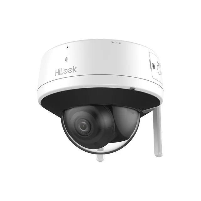 RESIGILAT - Camera supraveghere wireless WiFi Hikvision HiLook IPC-D140HA-D/W(W), 4 MP, IR 30 m, slot card, 2.8 mm, vizualizare telefon, microfon / difuzor