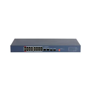 Switch Gigabit rackabil PoE  Dahua CS4220-16GT-190, 20 porturi, 16x PoE, 2x Uplink, 2x SFP, 190 W,cu management Cloud