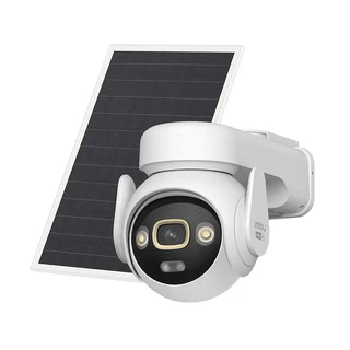 Camera supraveghere exterior PT 4G/WiFi cu panou solar IMOU AOV PT IPC-SA7E-T-8M1T3/FSP008, 8MP, 3.6 mm, IR/lumina alba 20 m, acumulator 15000 mAh, sirena, lumina alba, microfon si difuzor, 
