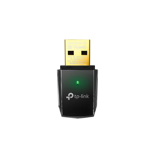 Adaptor USB Mini WiFi TP-Link ARCHER T2U, 433 Mbps,  2.4 Ghz/5 Ghz, USB 2.0