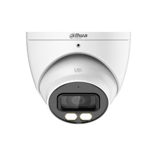 Camera supraveghere Dome cu iluminare duala Dahua HAC-HDW1509T-IL-A-0280B-S2, 5 MP, IR 40 m, lumina alba 40 m, 2.8 mm, microfon