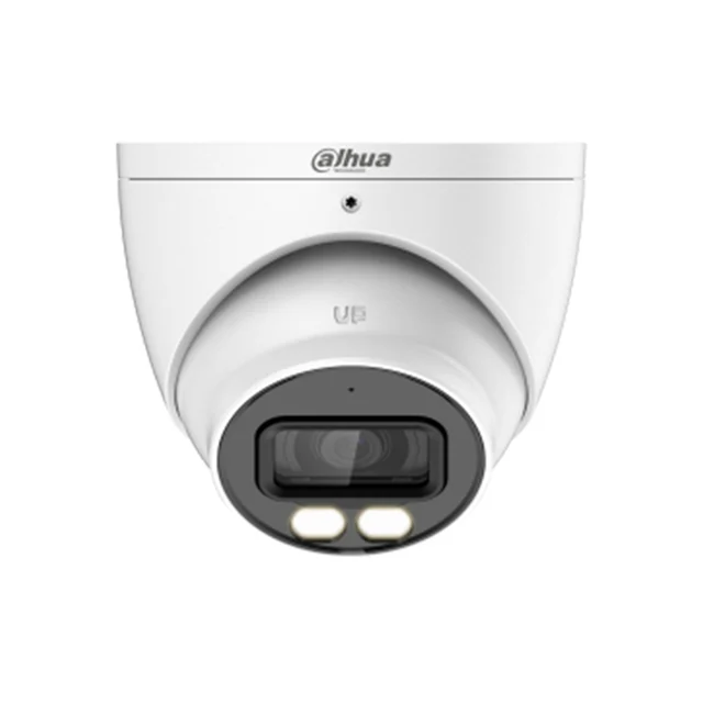 Camera supraveghere Dome cu iluminare duala Dahua HAC-HDW1509T-IL-A-0280B-S2, 5 MP, IR 40 m, lumina alba 40 m, 2.8 mm, microfon