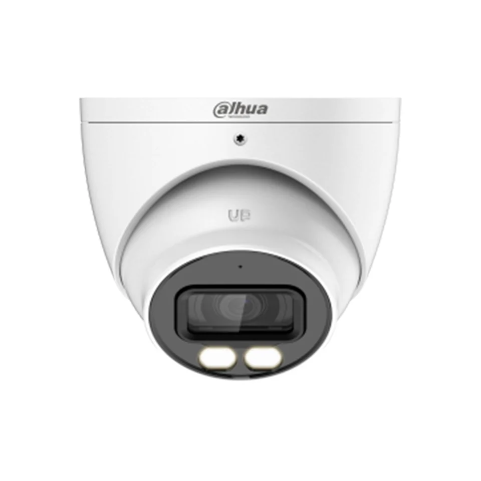 Camera supraveghere Dome cu iluminare duala Dahua HAC-HDW1509T-IL-A-0280B-S2, 5 MP, IR 40 m, lumina alba 40 m, 2.8 mm, microfon