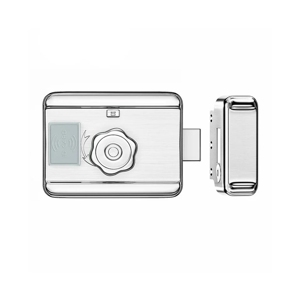 Yala electromagnetica cu cititor proximitate LinkPower VI-602A, card EM, 12V, nichel, 500.000 cicluri